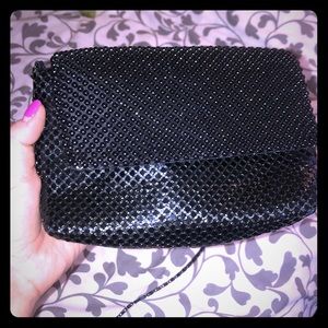 Black sequin beaded purse